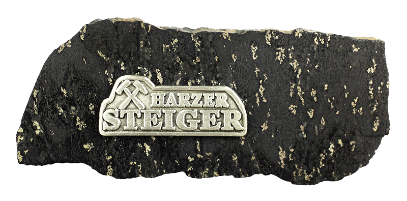 Stone with metal plaque Harzer Steiger